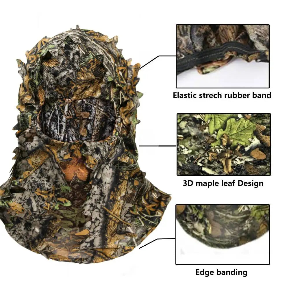 Outdoor Balaclava Hat Hunting Cap Multicam Full Face Mask Camouflage Airsoft Ghillie Game Accessories